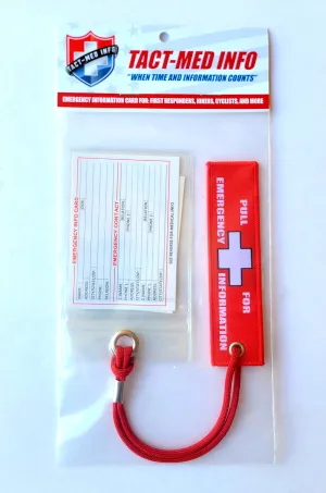 Wallet Size Tact-Med Emergency Info Card