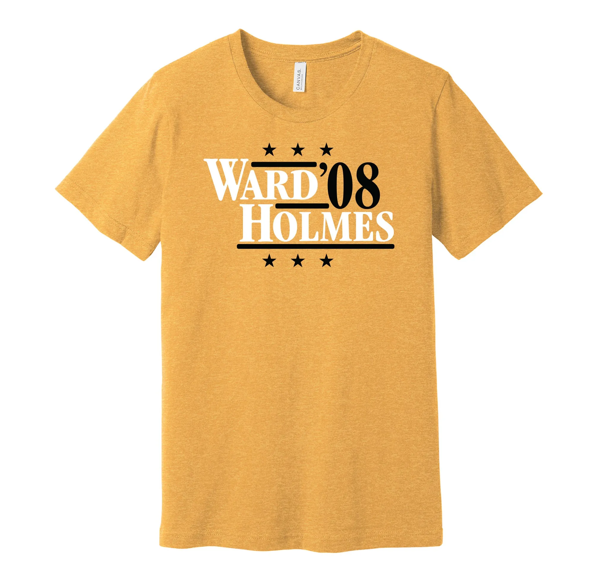 Ward & Holmes '08 - Pittsburgh Football Legends Political Campaign Parody T-Shirt - Hyper Than Hype Shirts
