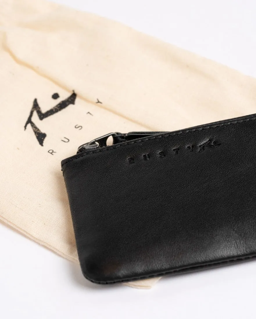 Warped Leather Card Holder