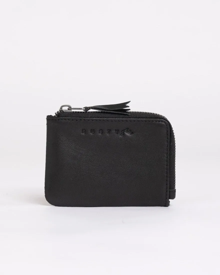 Warped Leather Card Holder
