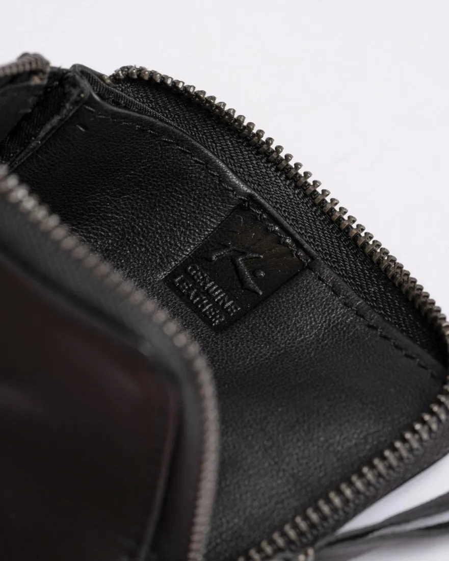 Warped Leather Card Holder