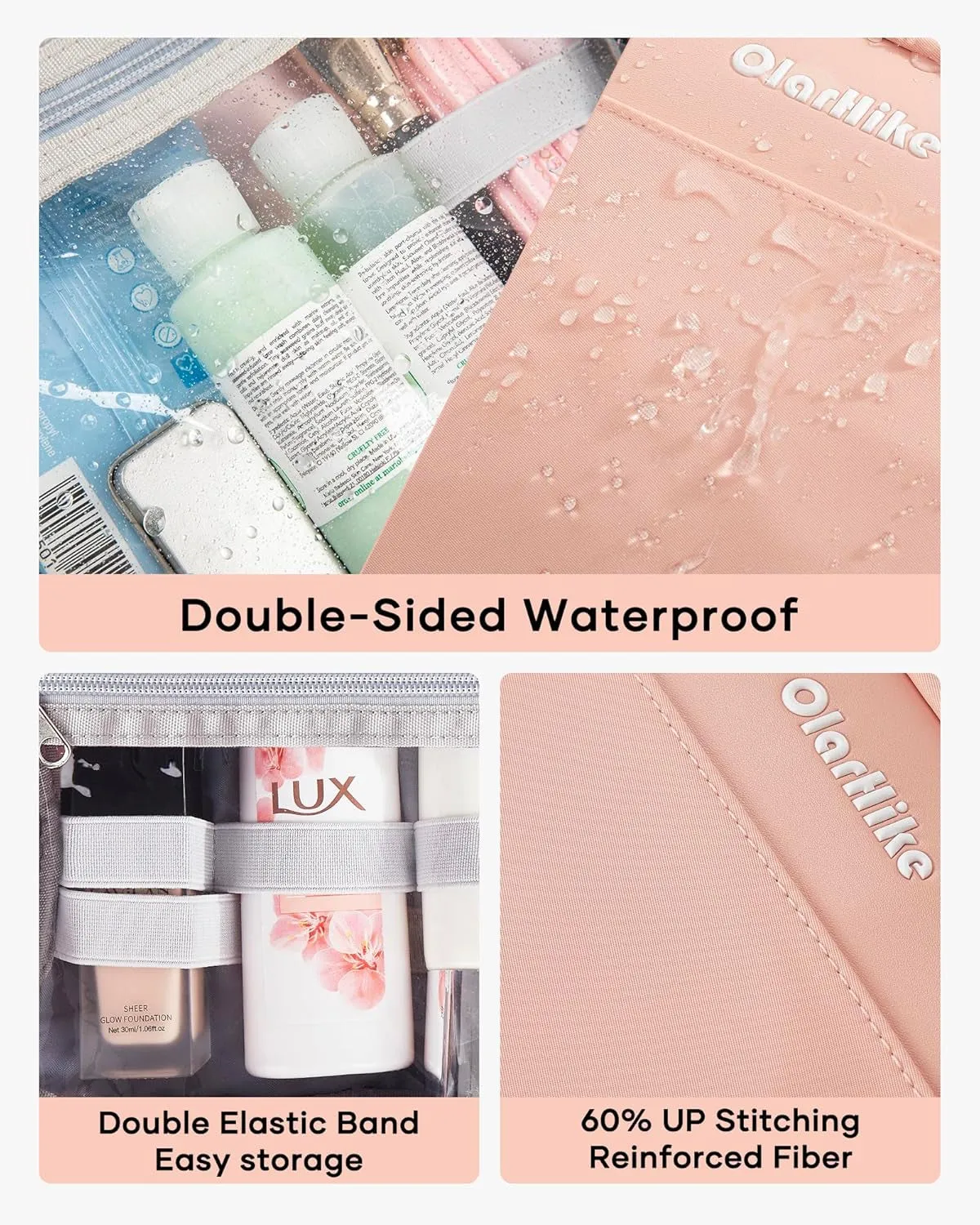 Waterproof Travel Toiletry Bag Jewelry storage Bag for Women