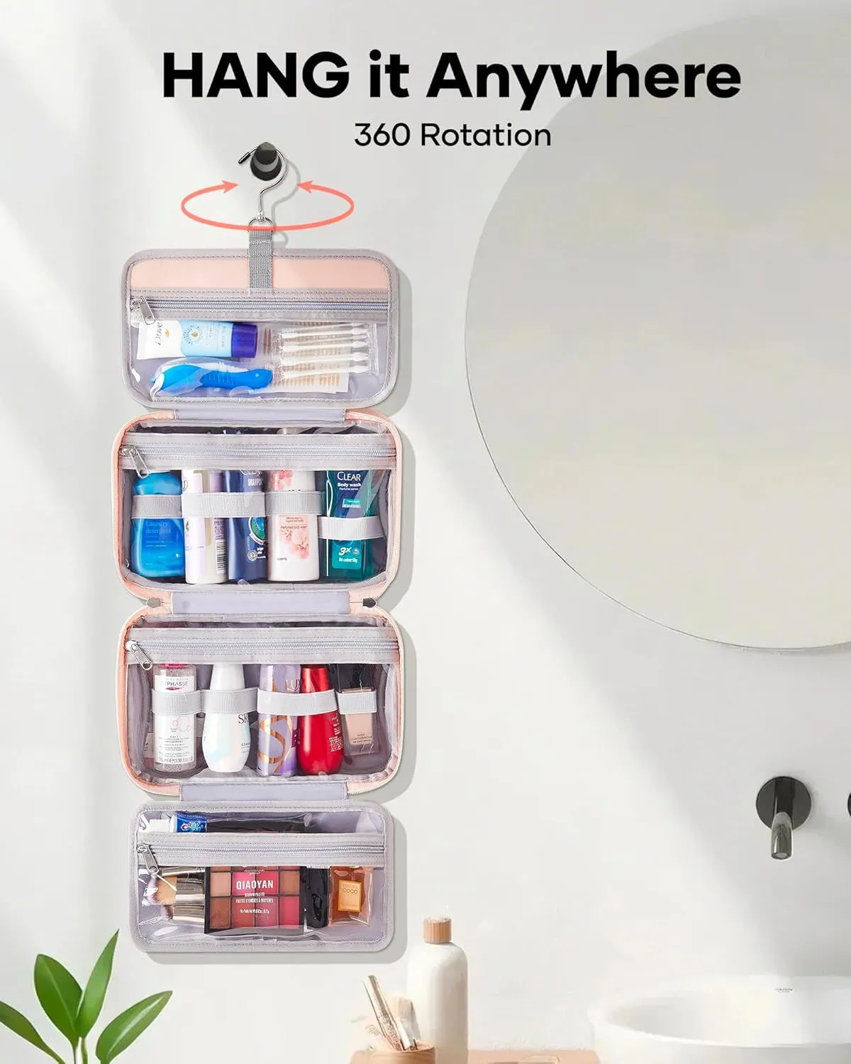 Waterproof Travel Toiletry Bag Jewelry storage Bag for Women