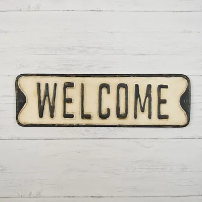 Welcome Street Sign