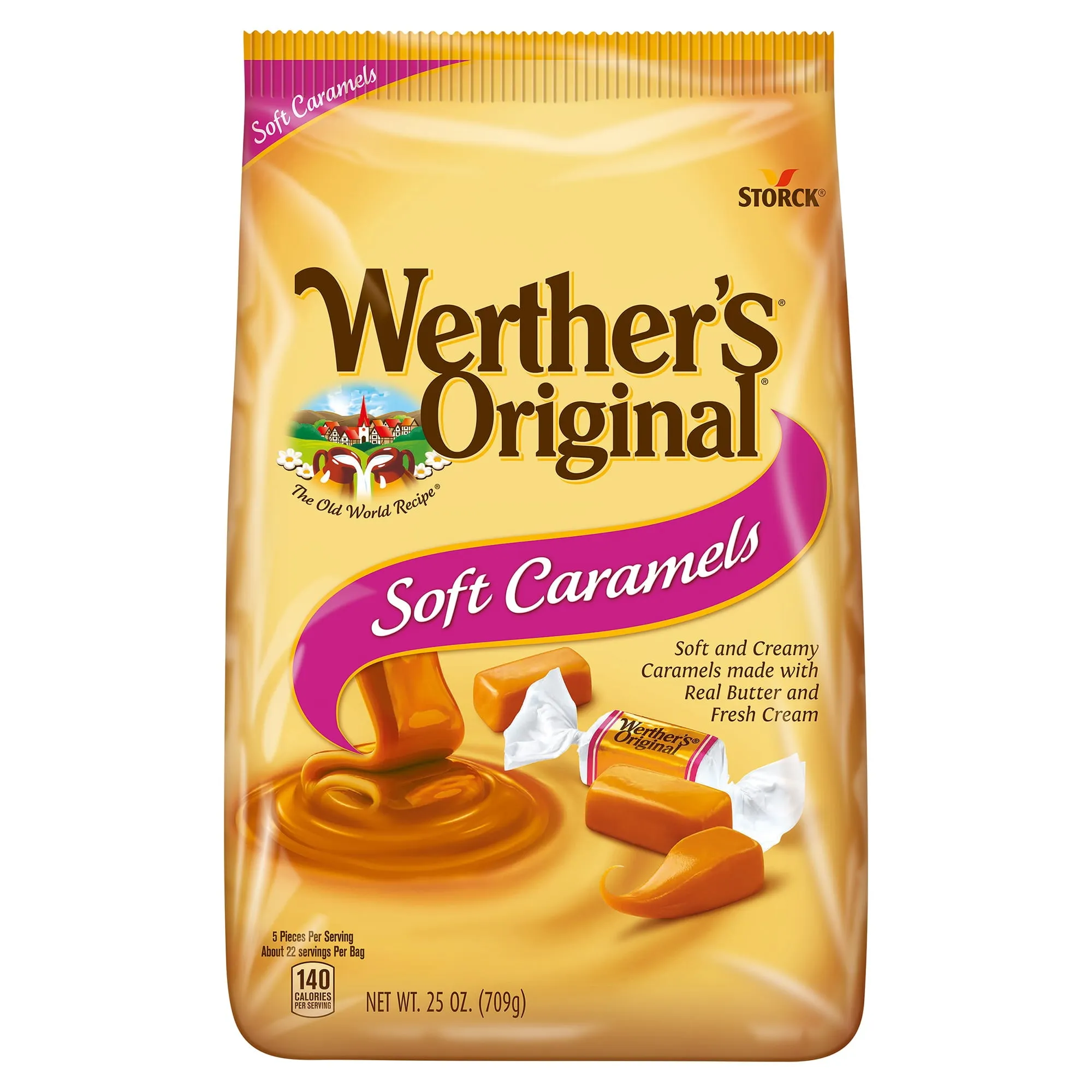 Werthers Original Soft Caramel Candy, 25 oz Bulk Bag