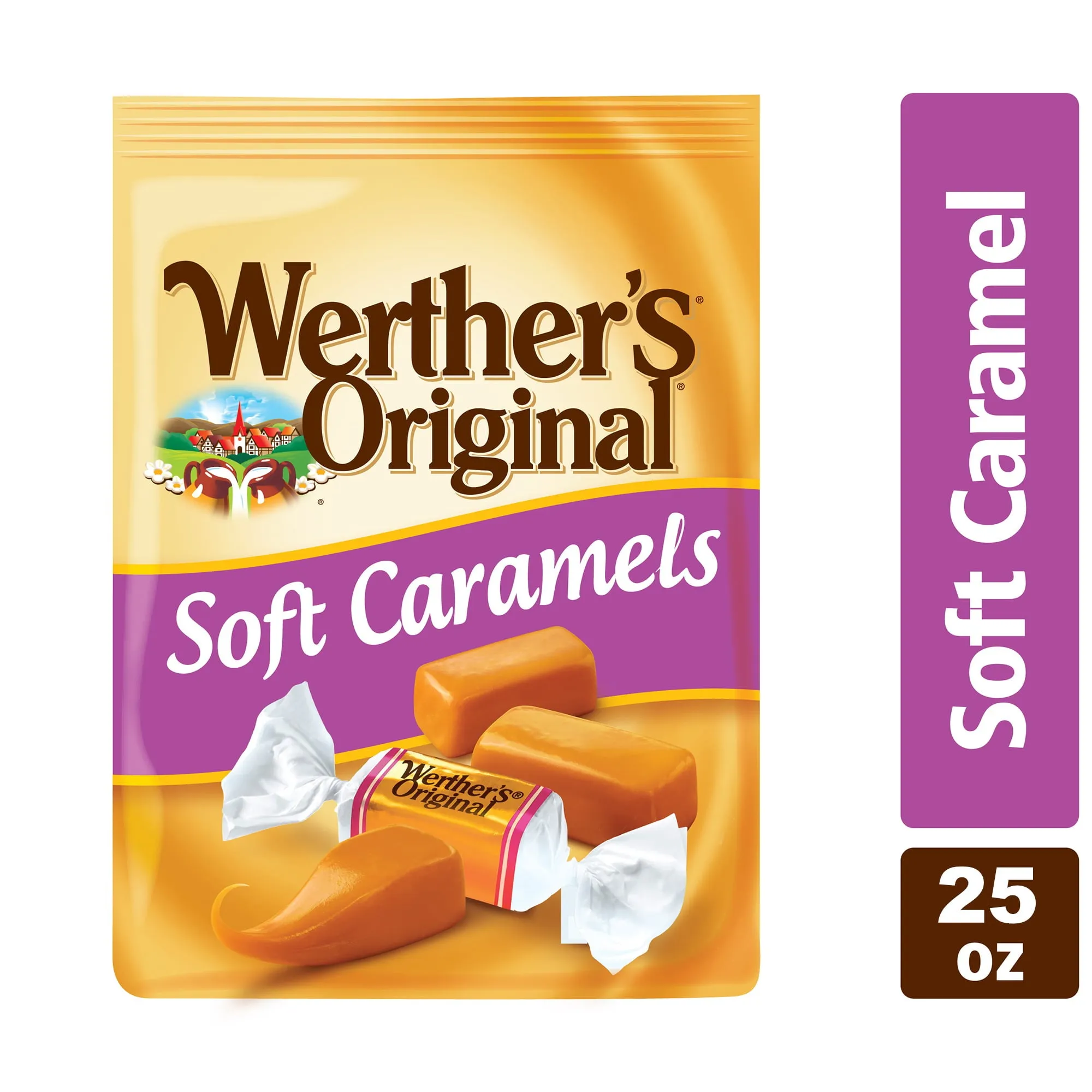 Werthers Original Soft Caramel Candy, 25 oz Bulk Bag
