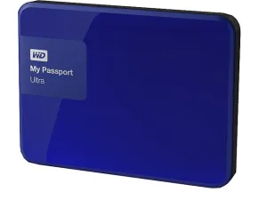 Western Digital My Passport Ultra Disco Duro Externo 2.5pul, 2 Tb, Usb 3.0, Azul