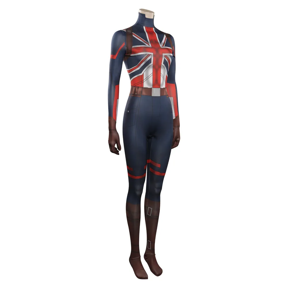 What If -Peggy Carter Cosplay Costume Outfits Halloween Carnival Suit