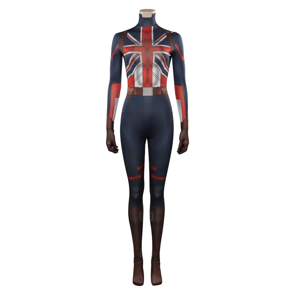 What If -Peggy Carter Cosplay Costume Outfits Halloween Carnival Suit