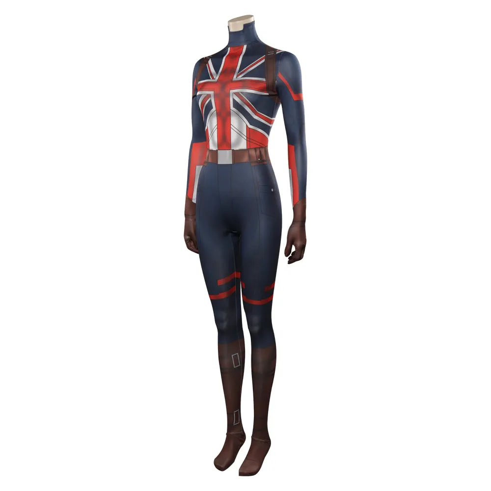 What If -Peggy Carter Cosplay Costume Outfits Halloween Carnival Suit
