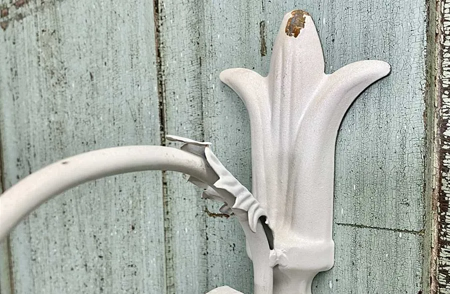 White Ornate Wall Hook