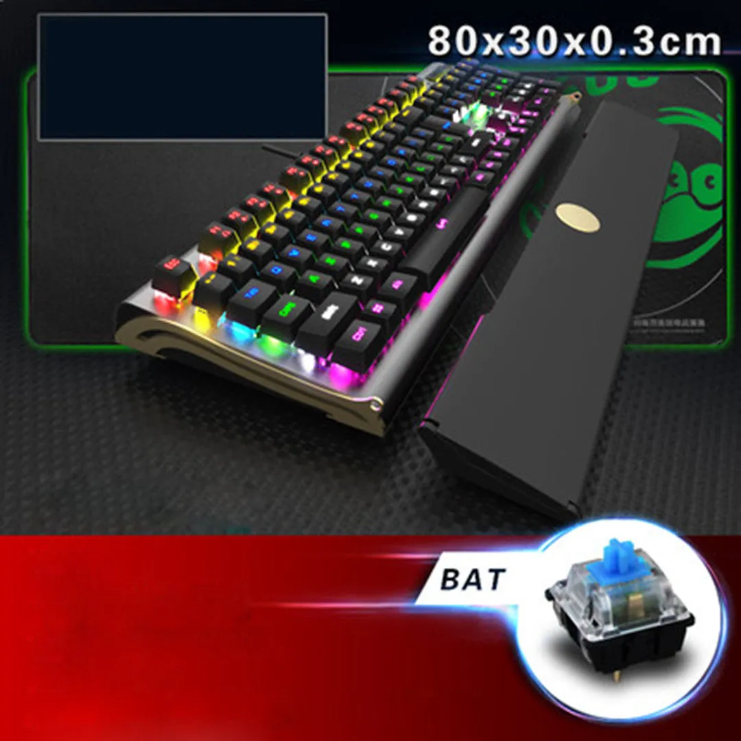 Widenman BK518 LED Backlit USB Wired Gaming 104-key Keyboard CF LOL (waterproof and dustproof)