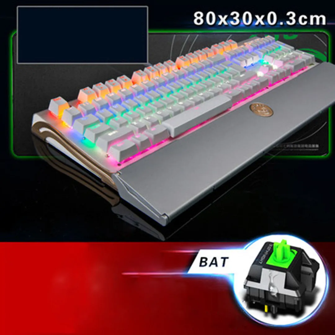 Widenman BK518 LED Backlit USB Wired Gaming 104-key Keyboard CF LOL (waterproof and dustproof)