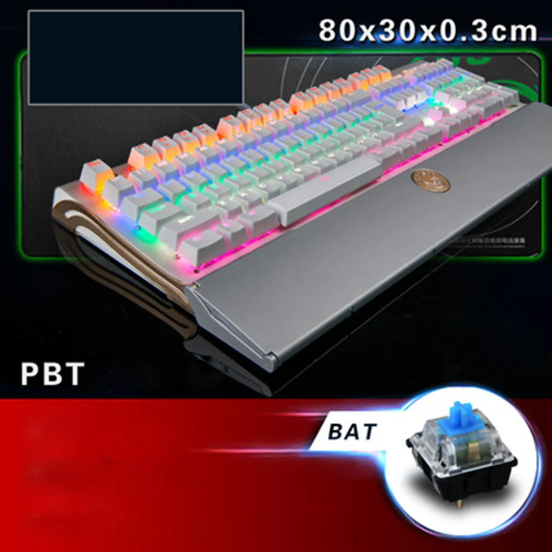 Widenman BK518 LED Backlit USB Wired Gaming 104-key Keyboard CF LOL (waterproof and dustproof)