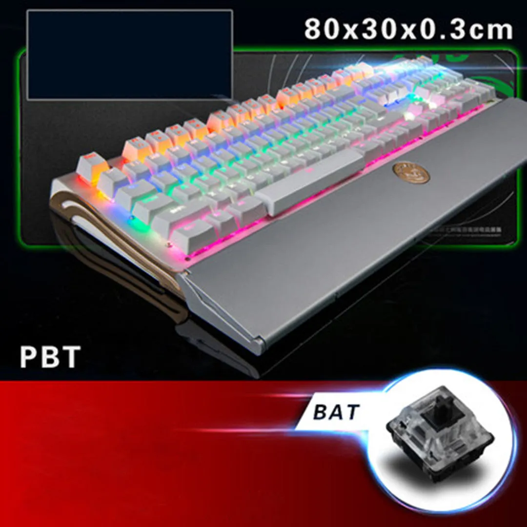 Widenman BK518 LED Backlit USB Wired Gaming 104-key Keyboard CF LOL (waterproof and dustproof)