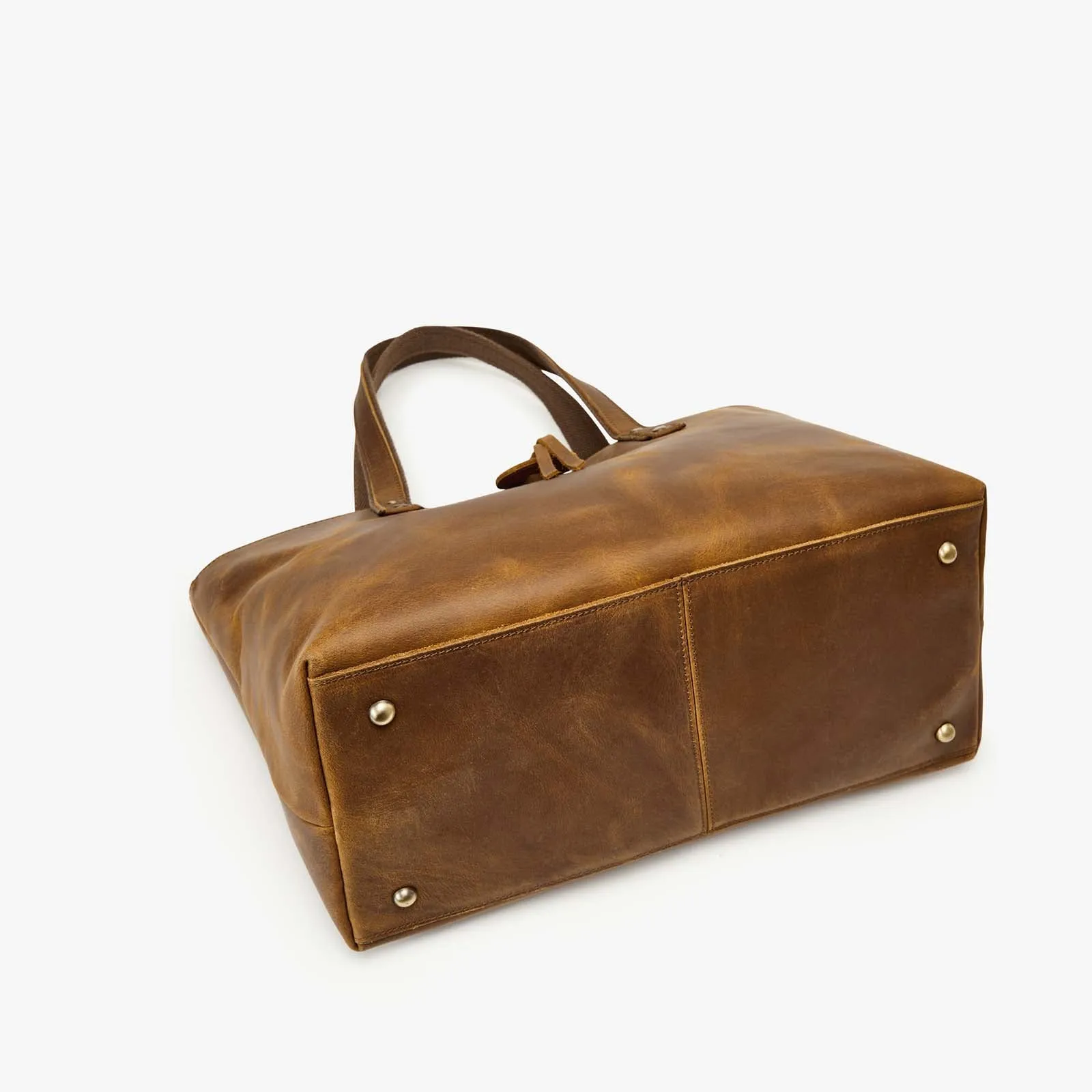 Women's  Brown Leather Tote Bag
