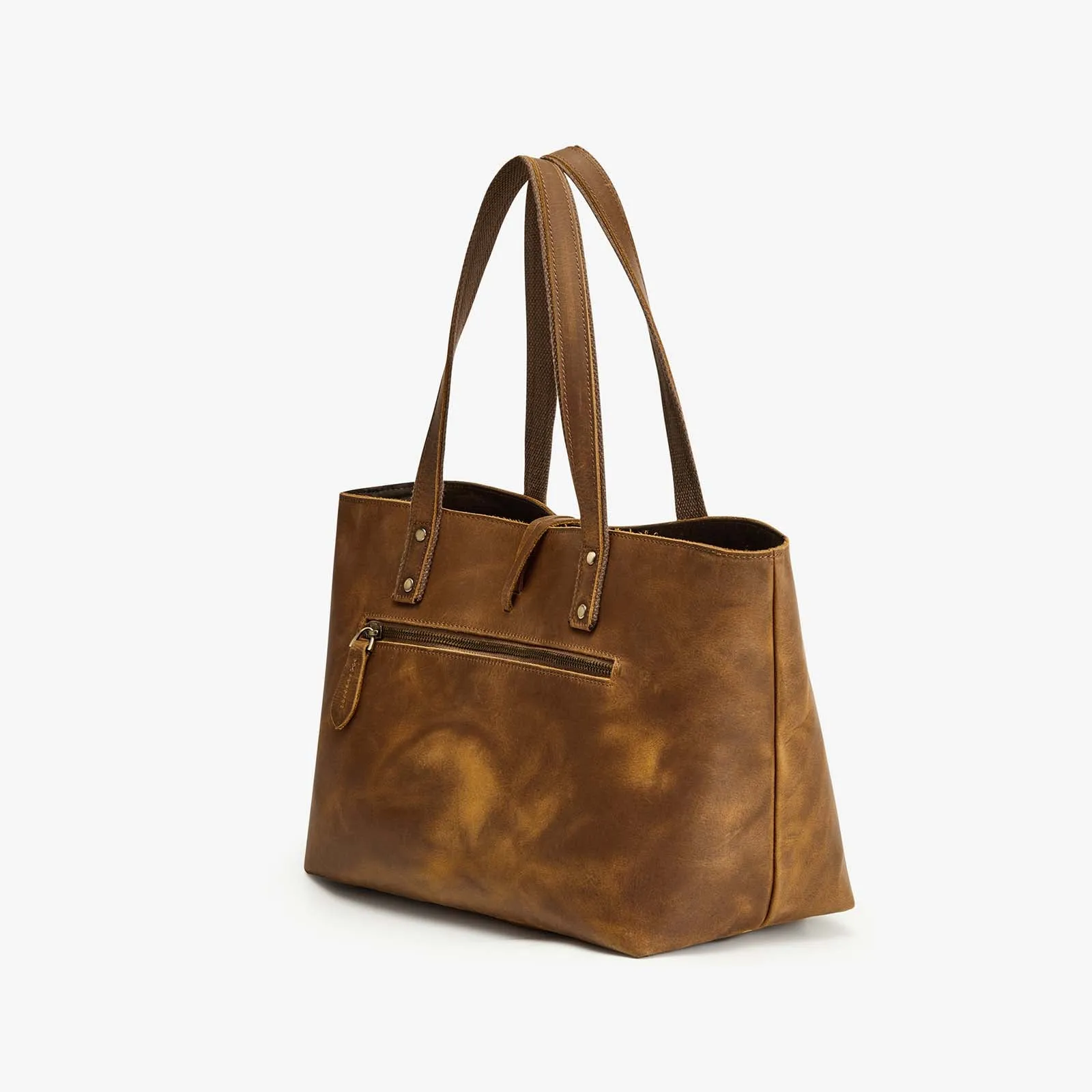 Women's  Brown Leather Tote Bag