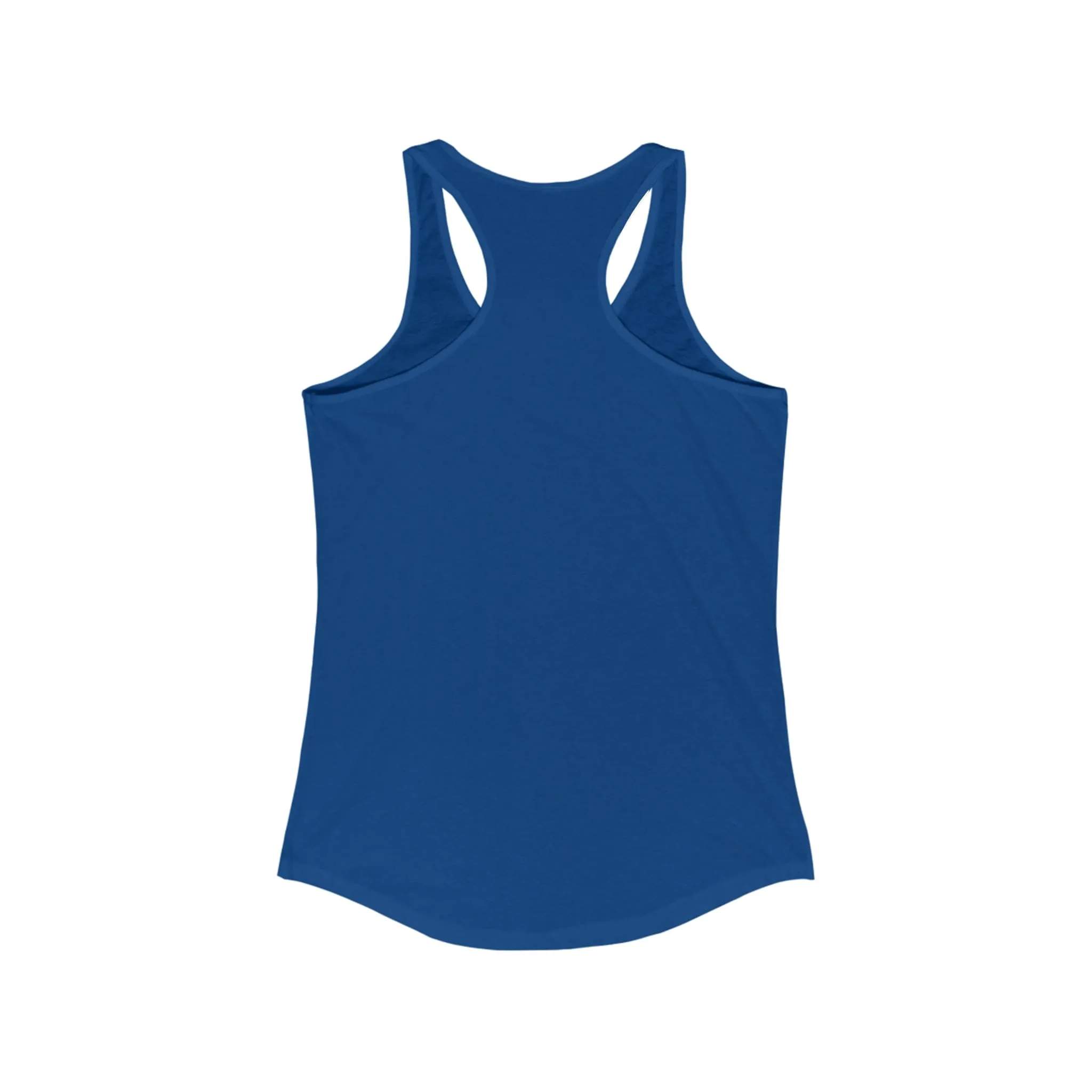 Women's Ideal Racerback Tank in Blue & Red