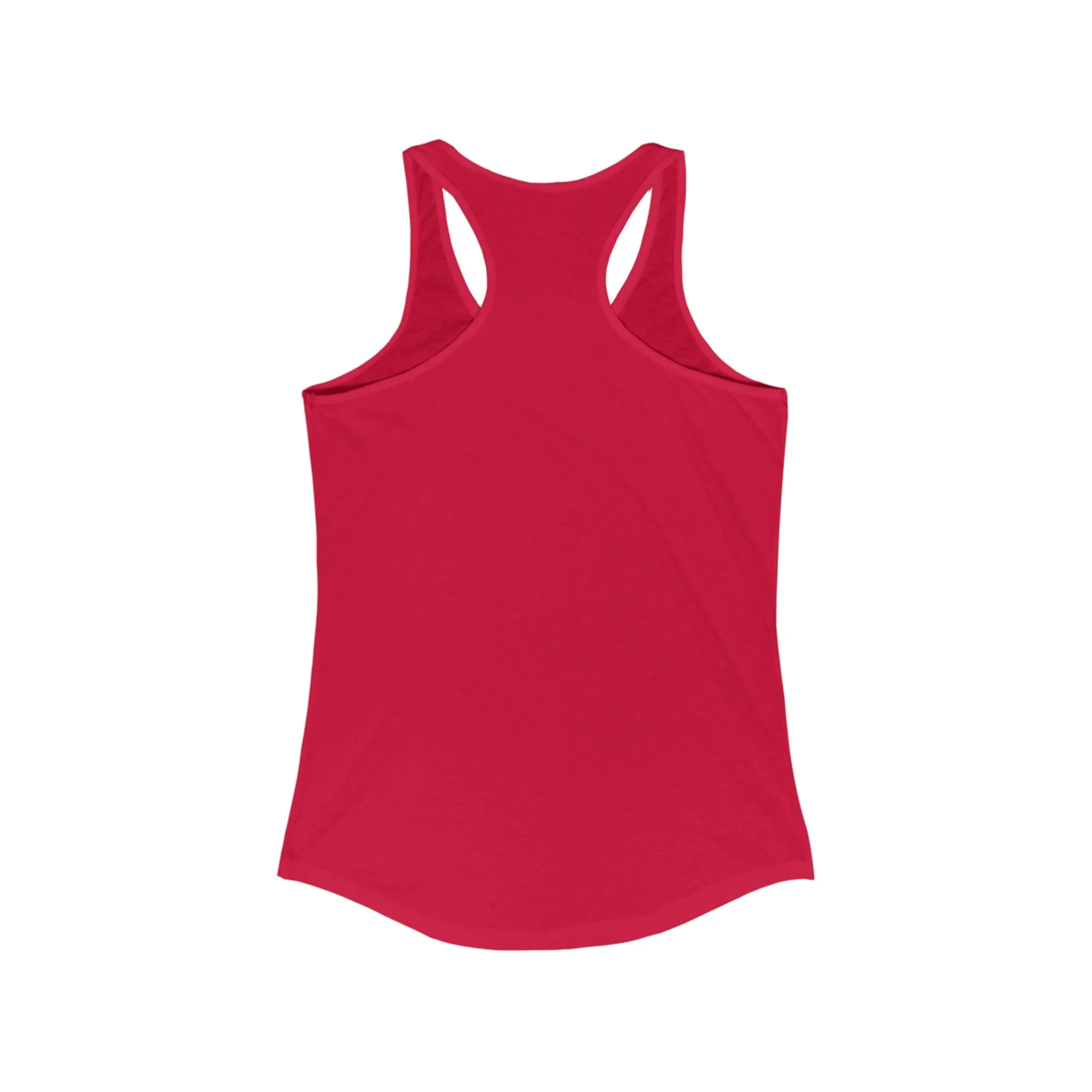 Women's Ideal Racerback Tank in Blue & Red