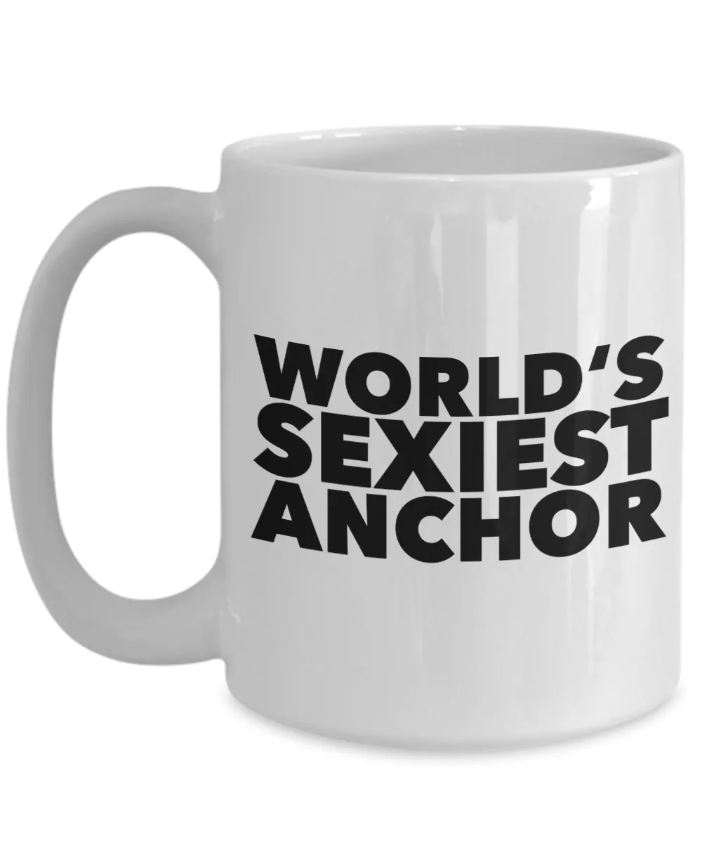 World's Sexiest Anchor Mug Gift Ceramic Coffee Cup