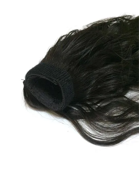 Wrap Around 100% Human Hair EXTRA THICK Ponytail in Deep Bodywave 14"