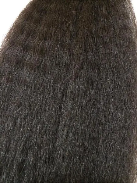 Wrap Around 100% Human Hair Ponytail in Kinky Straight 12"