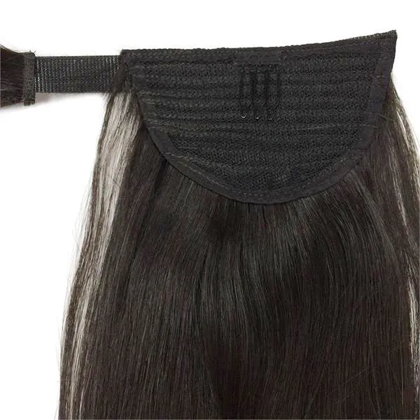 Wrap Around 100% Human Hair Ponytail in Straight 26"