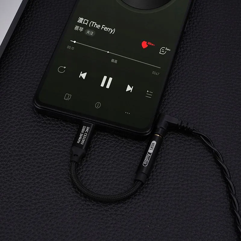 Wzmacniacz Sygnału Audio DAC na USB-C 16-BIT 48 kHz - AB136D T2 - Biały