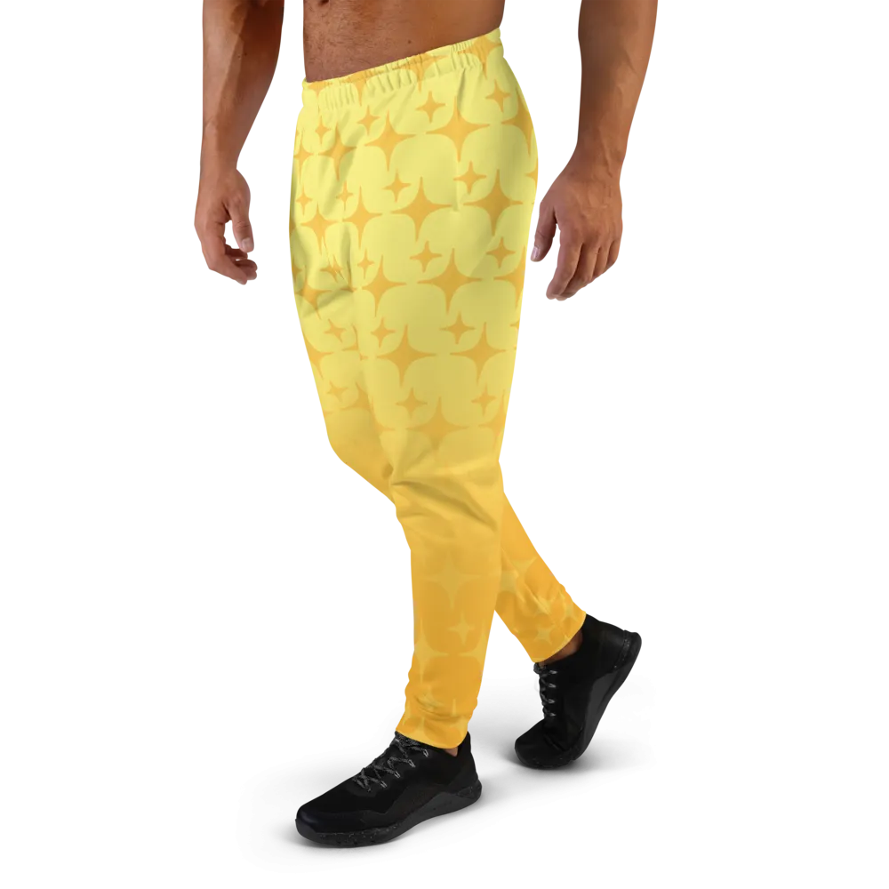 Yellow Ghost Sparkle Joggers (Men's XS-3XL)
