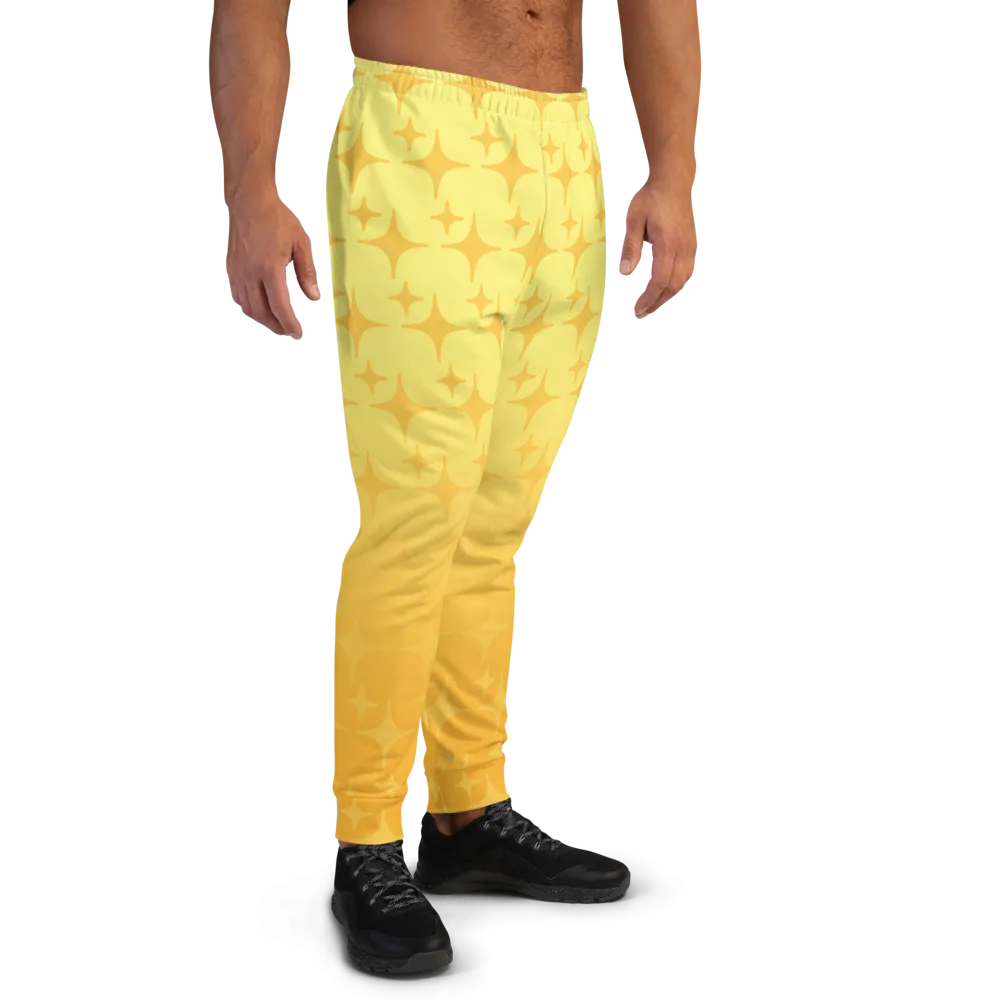 Yellow Ghost Sparkle Joggers (Men's XS-3XL)