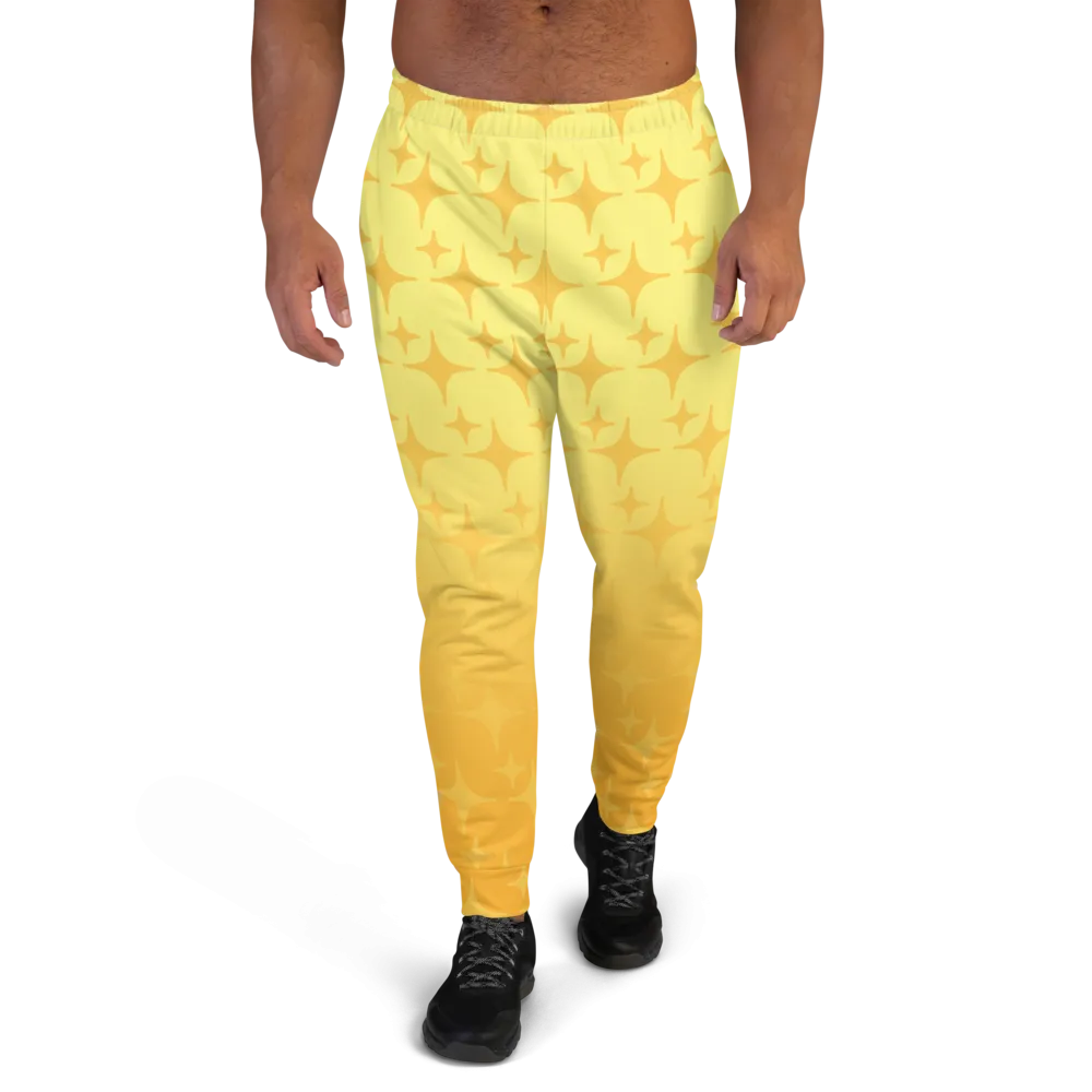 Yellow Ghost Sparkle Joggers (Men's XS-3XL)
