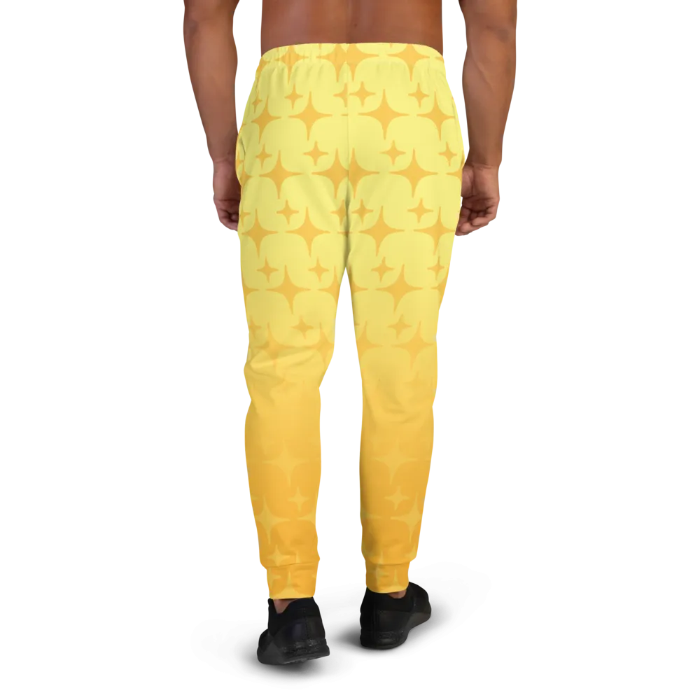 Yellow Ghost Sparkle Joggers (Men's XS-3XL)