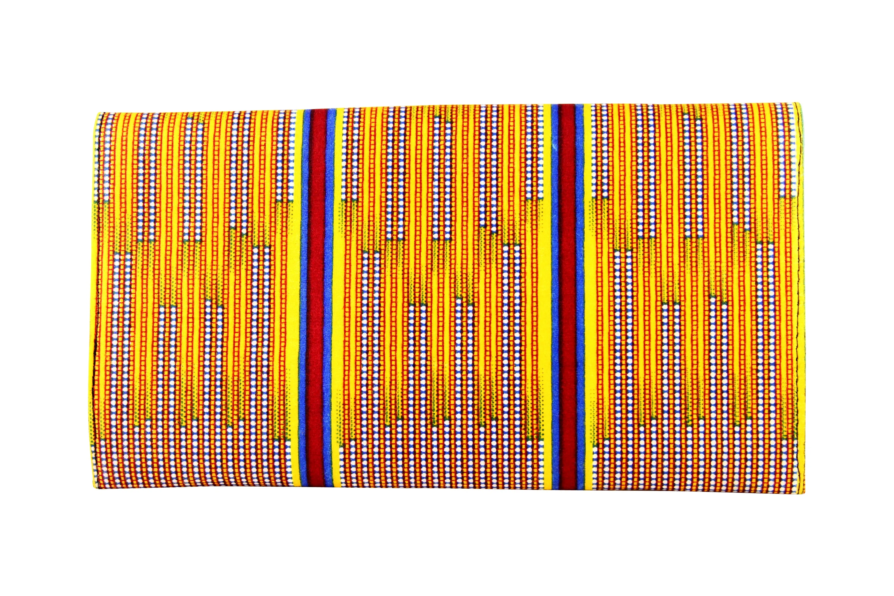 Yellow Path Kente Clutch Purse