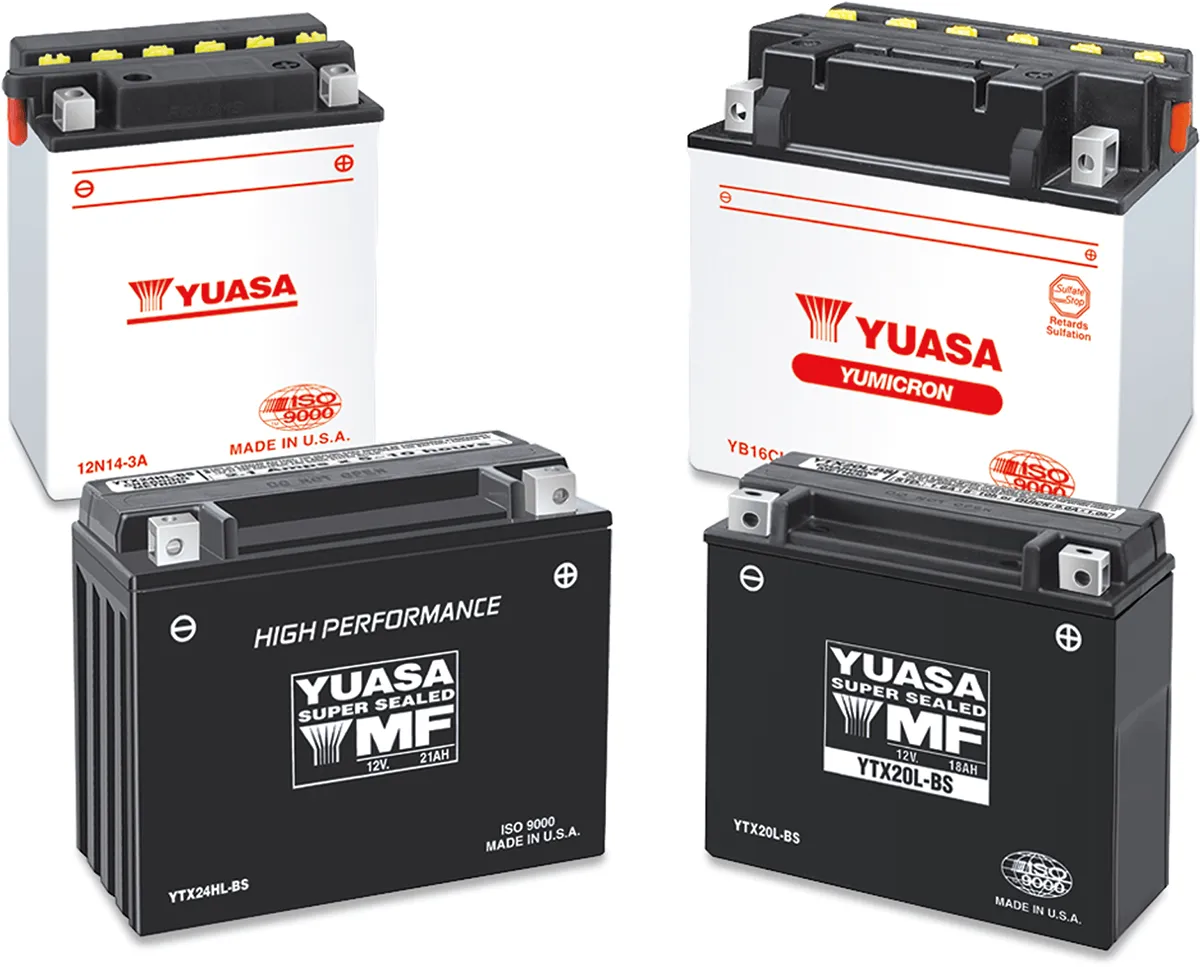 Yuasa YUAM7RH4L Factory Activated Maintenance Free 12V Battery - YTX14L