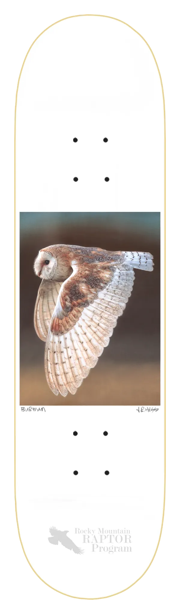 ZERO BURMAN OWL 8.375" SKATEBOARD DECK