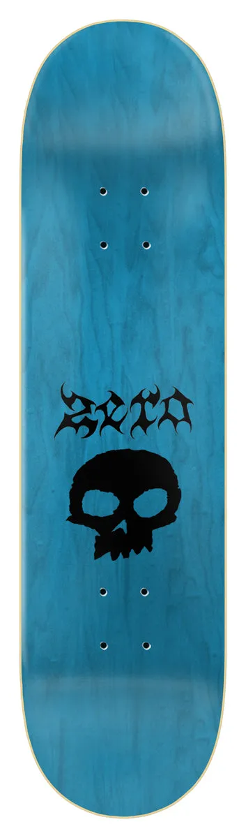 ZERO "METAL SINGLE SKULL 8.5" SKATEBOARD DECK