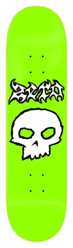 ZERO "METAL SINGLE SKULL 8.5" SKATEBOARD DECK