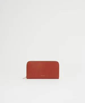 Zip Continental Wallet - Brandy/Flamma