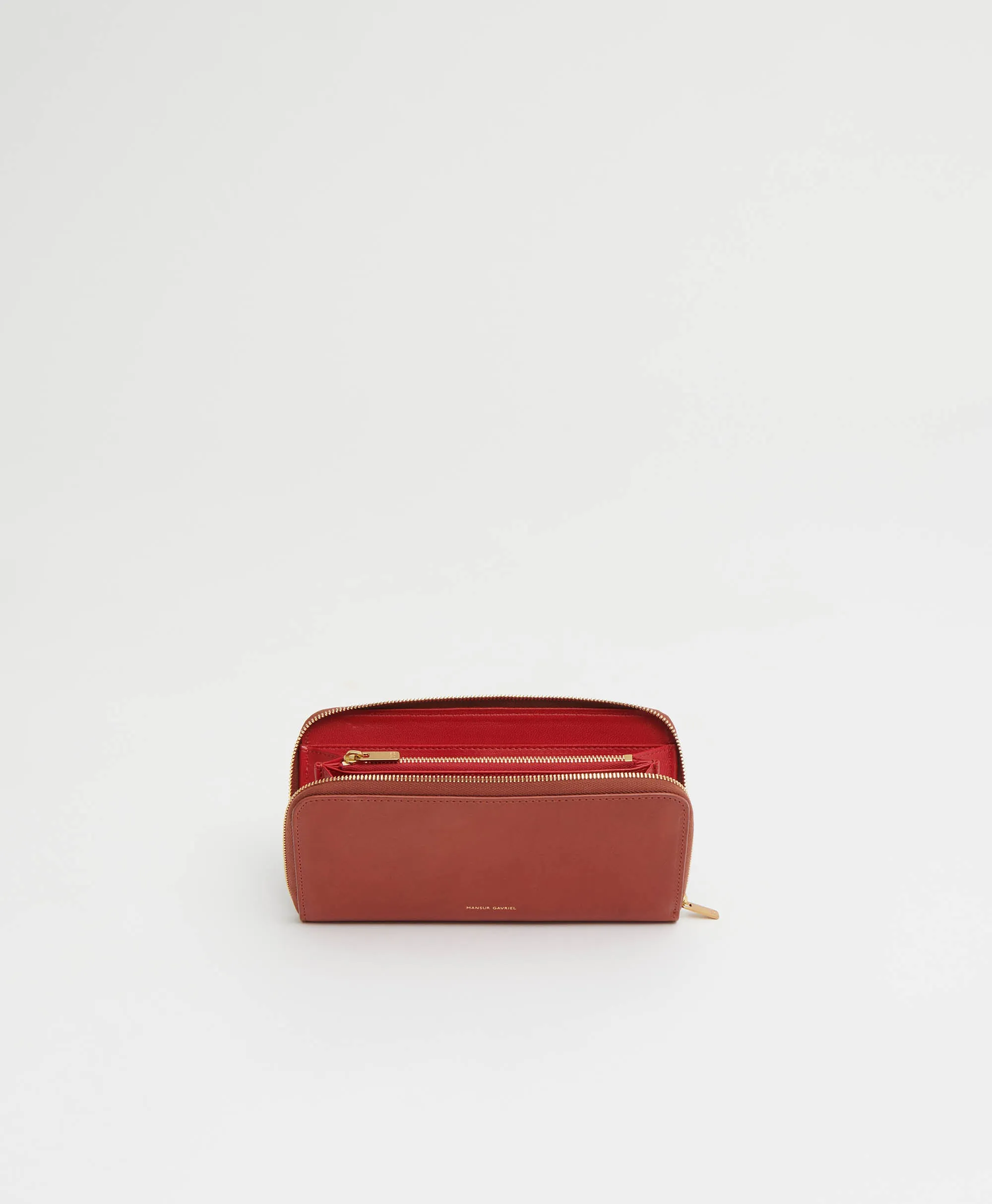 Zip Continental Wallet - Brandy/Flamma