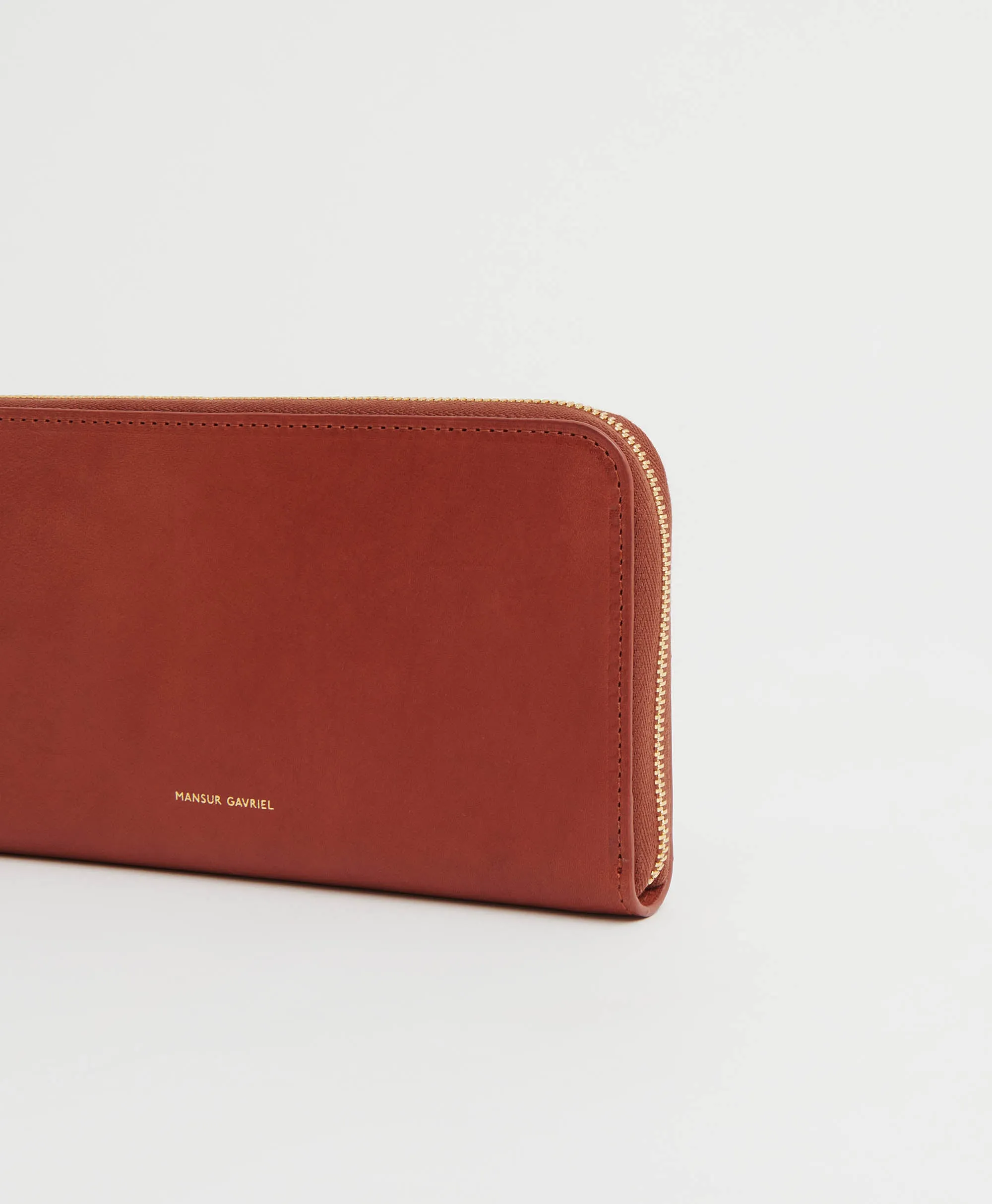 Zip Continental Wallet - Brandy/Flamma
