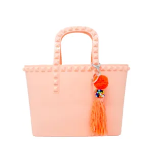 Zomi Gems Jelly Tote Bag w/Tassel - Seashell